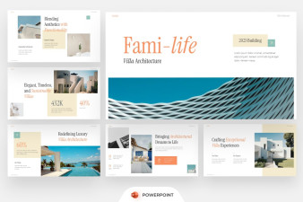 Villa Architecture PowerPoint Template